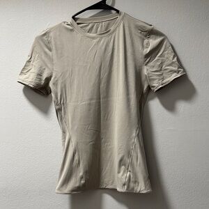 lululemon athletica Beige Short Sleeve Tee